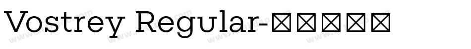 Vostrey Regular字体转换